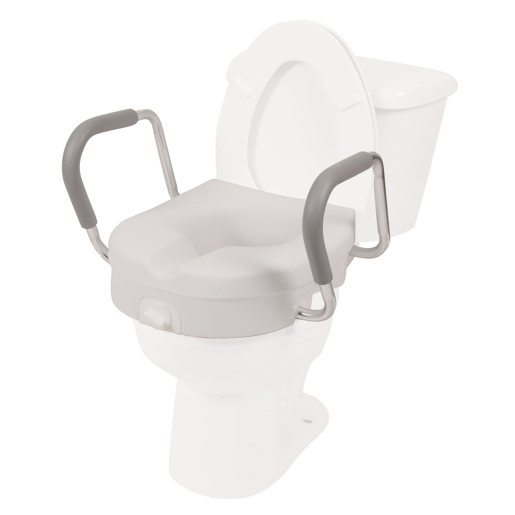 7016 / Molded Raised Toilet Seat with Removable Arms – PCPMedical