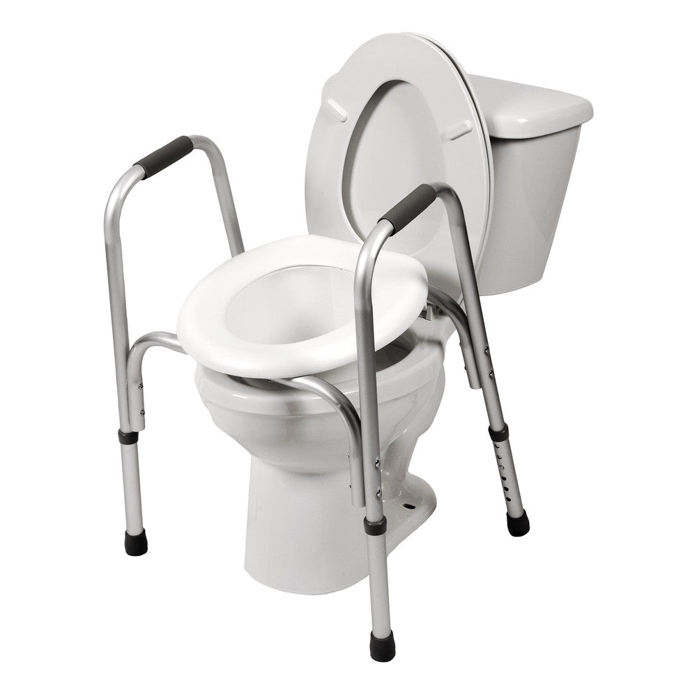 7007 / Raised Toilet Seat with Safety Frame PCPMedical