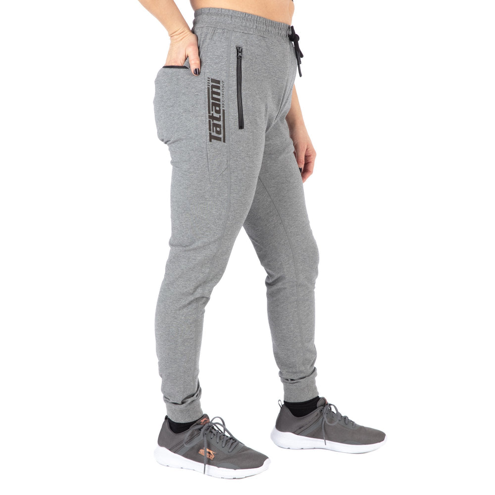 Image of Tatami Fightwear Ladies Logo Joggers - Grey & Black