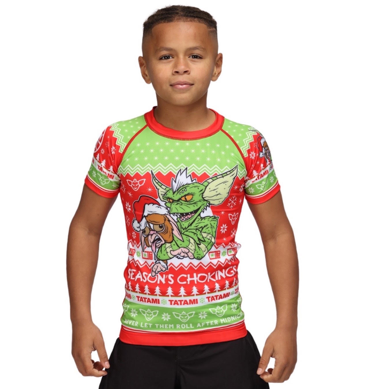 Image of Kids After Midnight Christmas Rash Guard