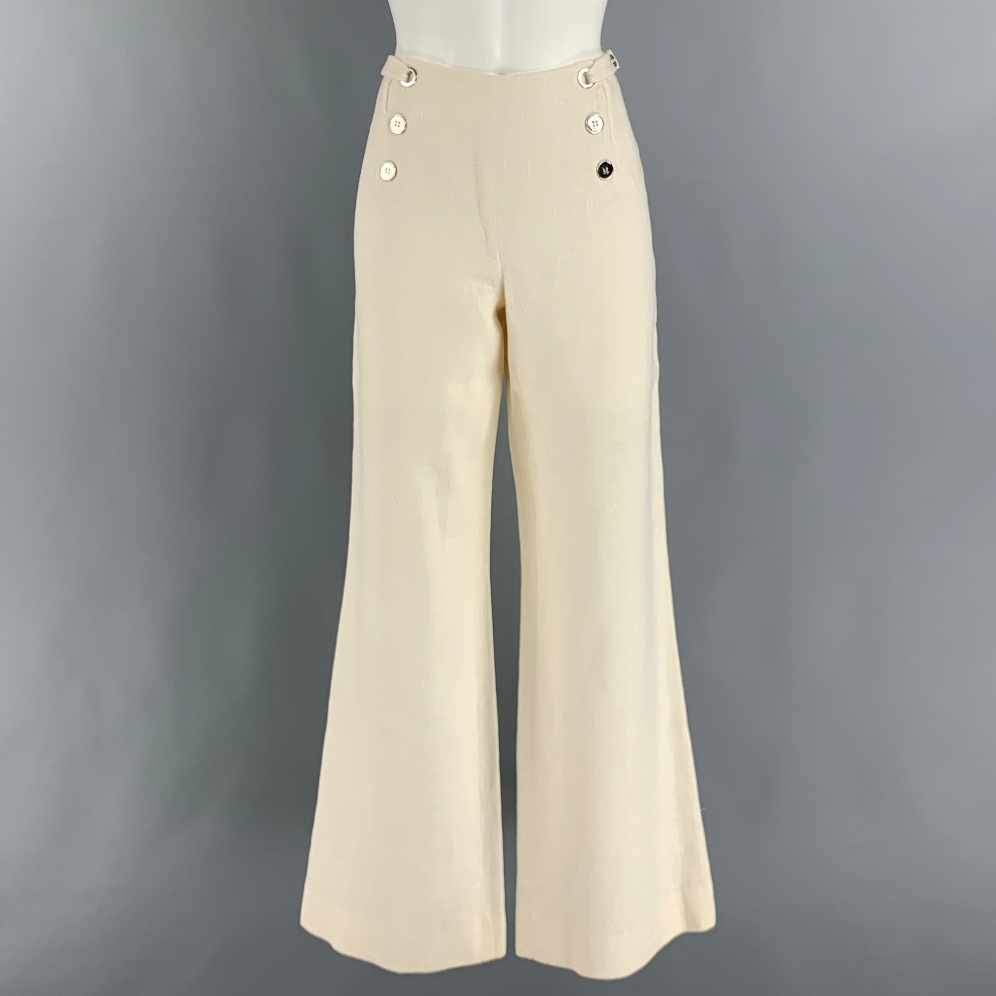 LOUIS VUITTON Size 2 Khaki Cotton Pleated Casual Pants – Sui Generis  Designer Consignment