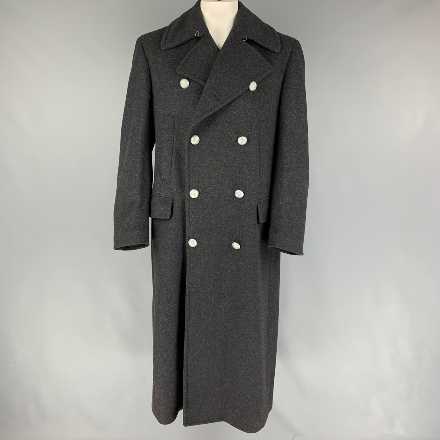 KORS Size 38 Charcoal Blend Double Breasted Coat – Generis Consignment