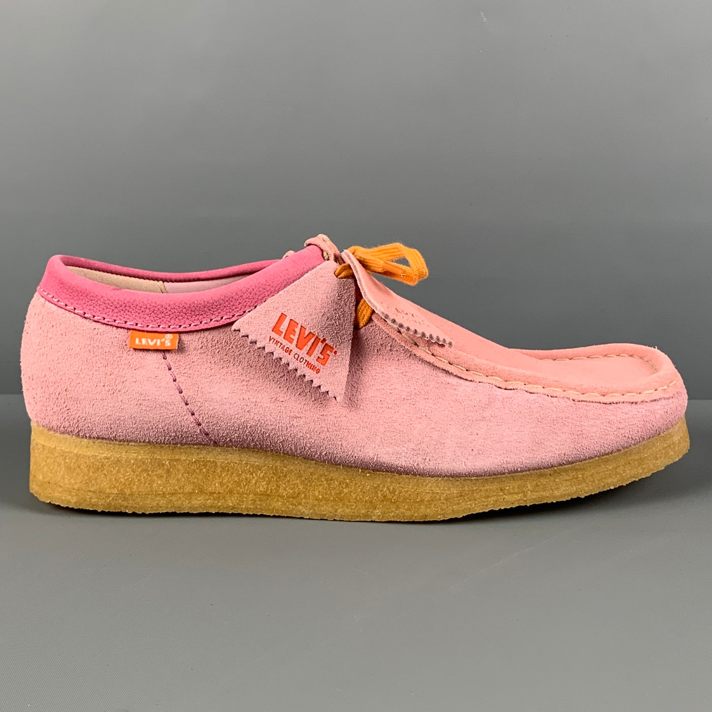 CLARKS x LEVI'S VINTAGE Size 11 Pink Suede Desert Lace Up Shoes