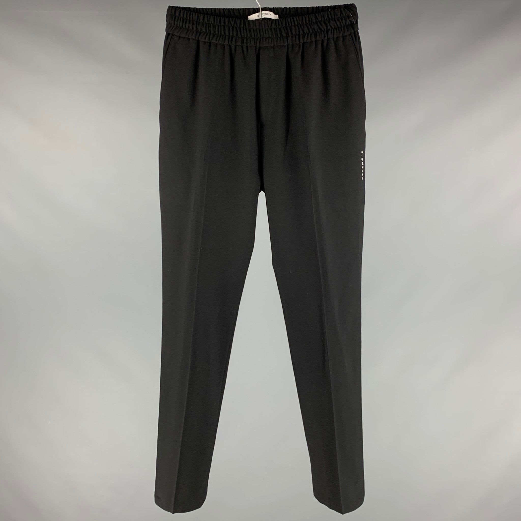 Givenchy // Black Ankle Zip Tapered Jogger – VSP Consignment