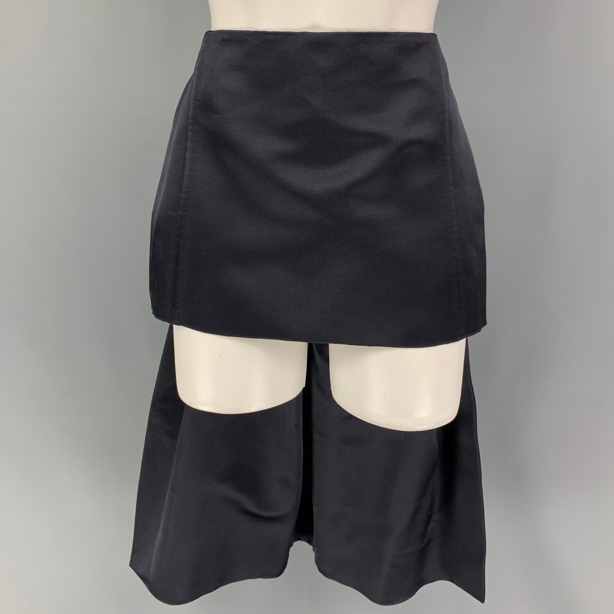 PRADA Size 2 Navy Double Satin Silk Mini Skirt – Sui Generis Designer  Consignment
