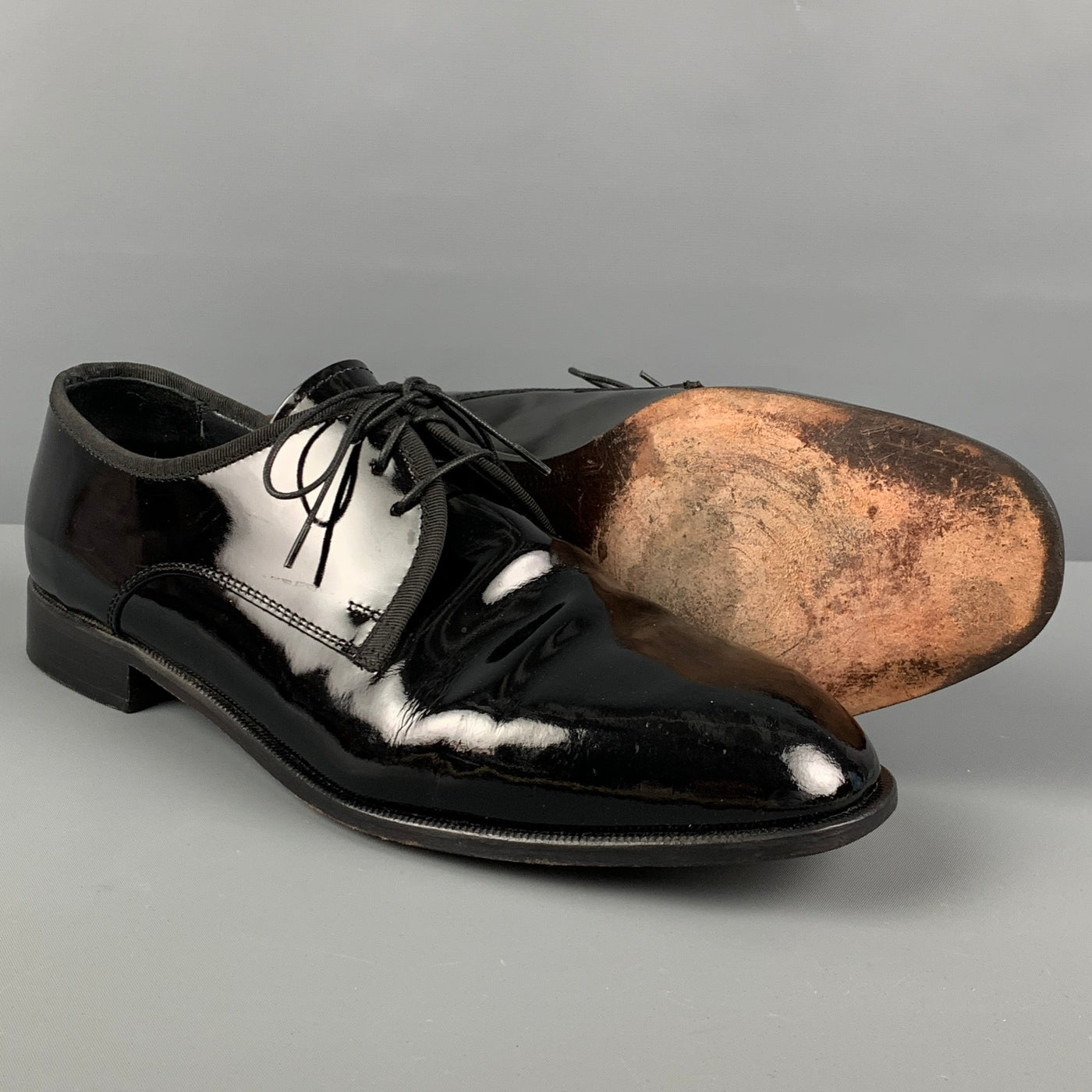 PRONTO UOMO Size  Black Patent Leather Lace Up Shoes – Sui Generis  Designer Consignment