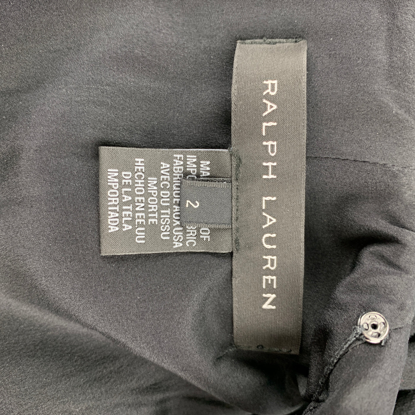 ralph lauren black wool dress