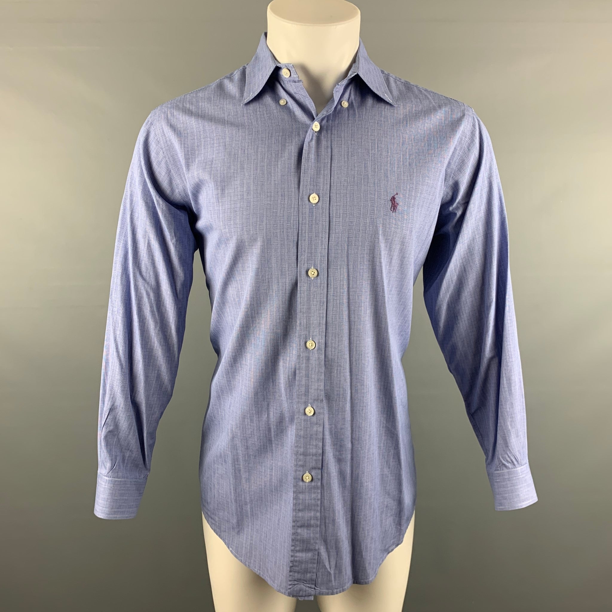 LOUIS VUITTON Size XL Purple Black Green Plaid Cotton Long Sleeve Shirt –  Sui Generis Designer Consignment