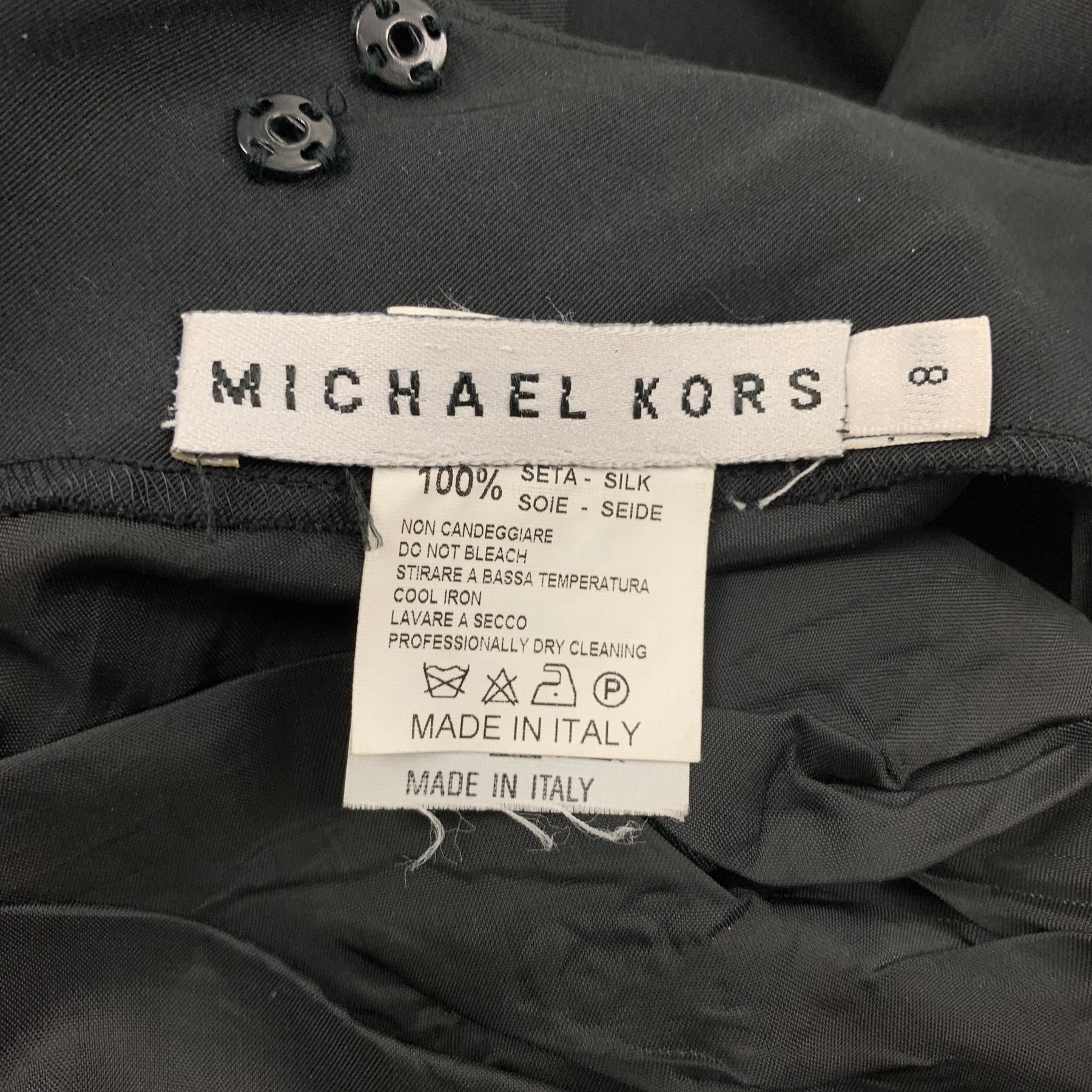 MICHAEL KORS Size 8 Black Silk Train Long Skirt – Sui Generis Designer  Consignment
