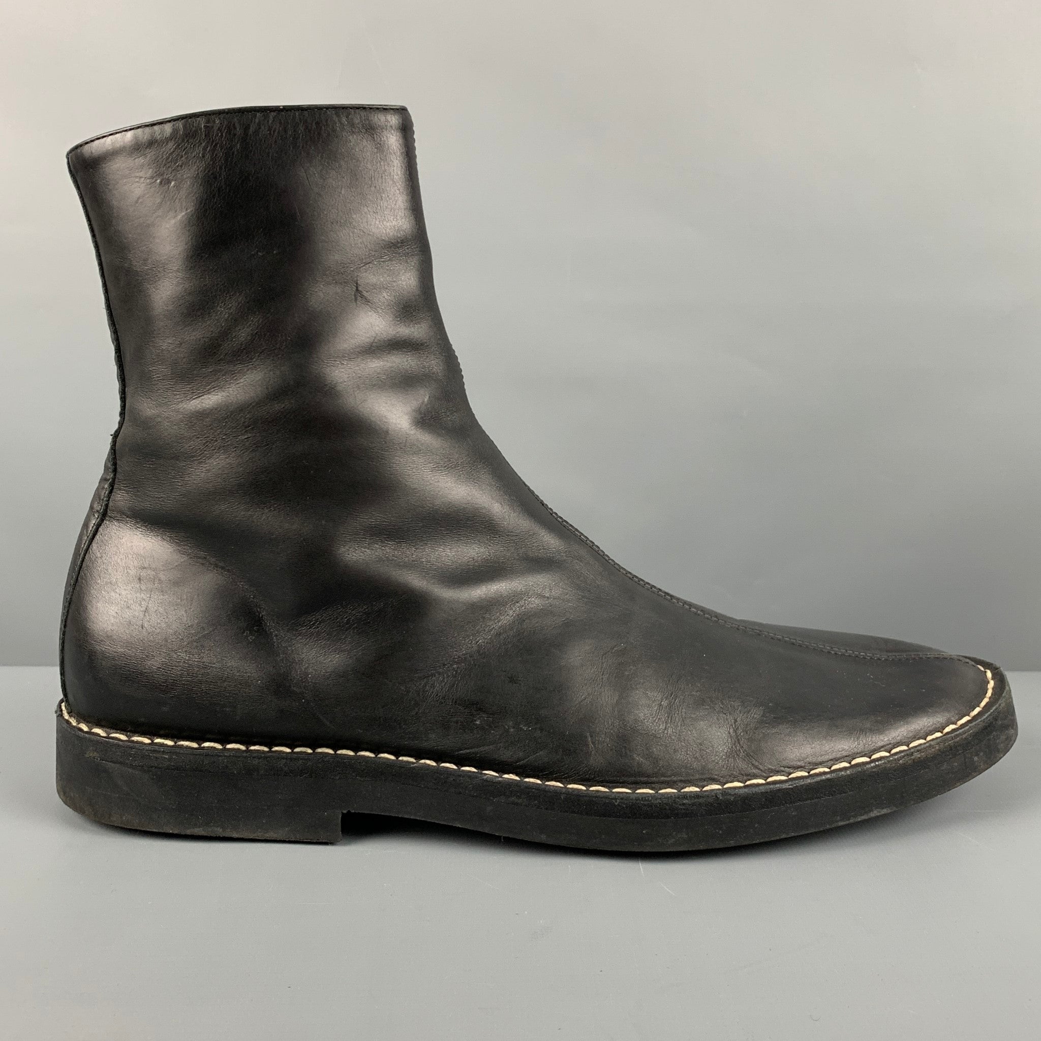 ERMENEGILDO ZEGNA Size 8.5 Black Leather Lace Up Shoes – Sui Generis  Designer Consignment