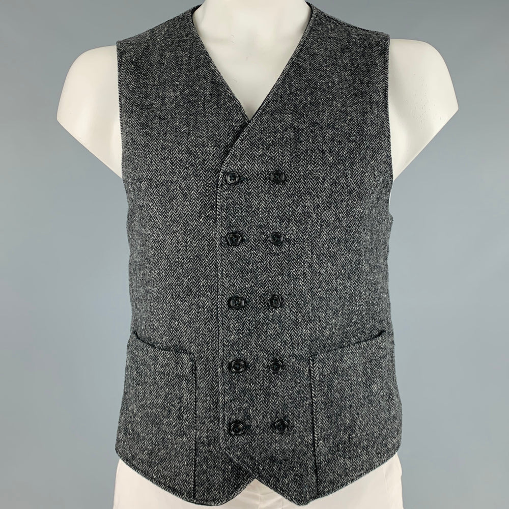 Slim Fit Embroidered Vest - Grey – Cernucci US