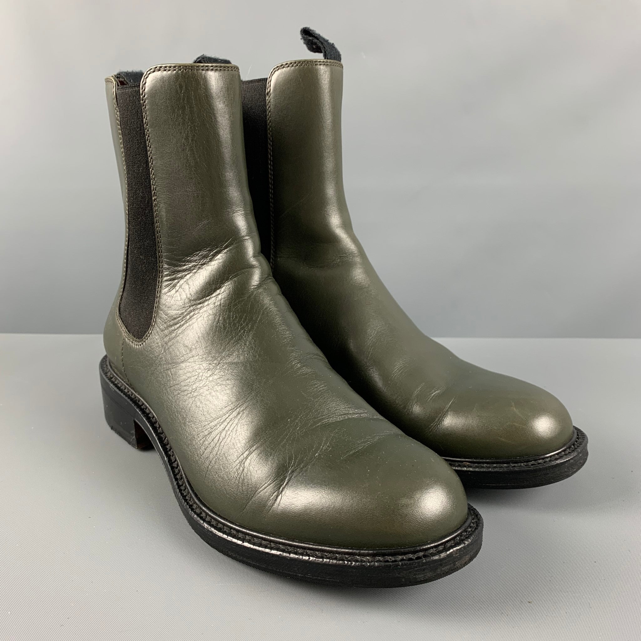 BOTTEGA VENETA Size 8.5 Brown Olive Woven Patent Leather Wedge Sandals –  Sui Generis Designer Consignment