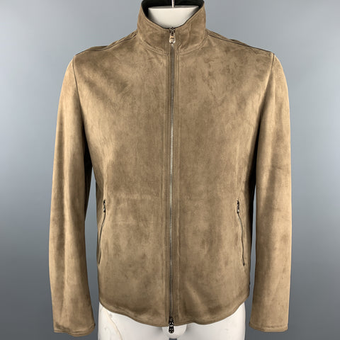 armani collezioni suede jacket