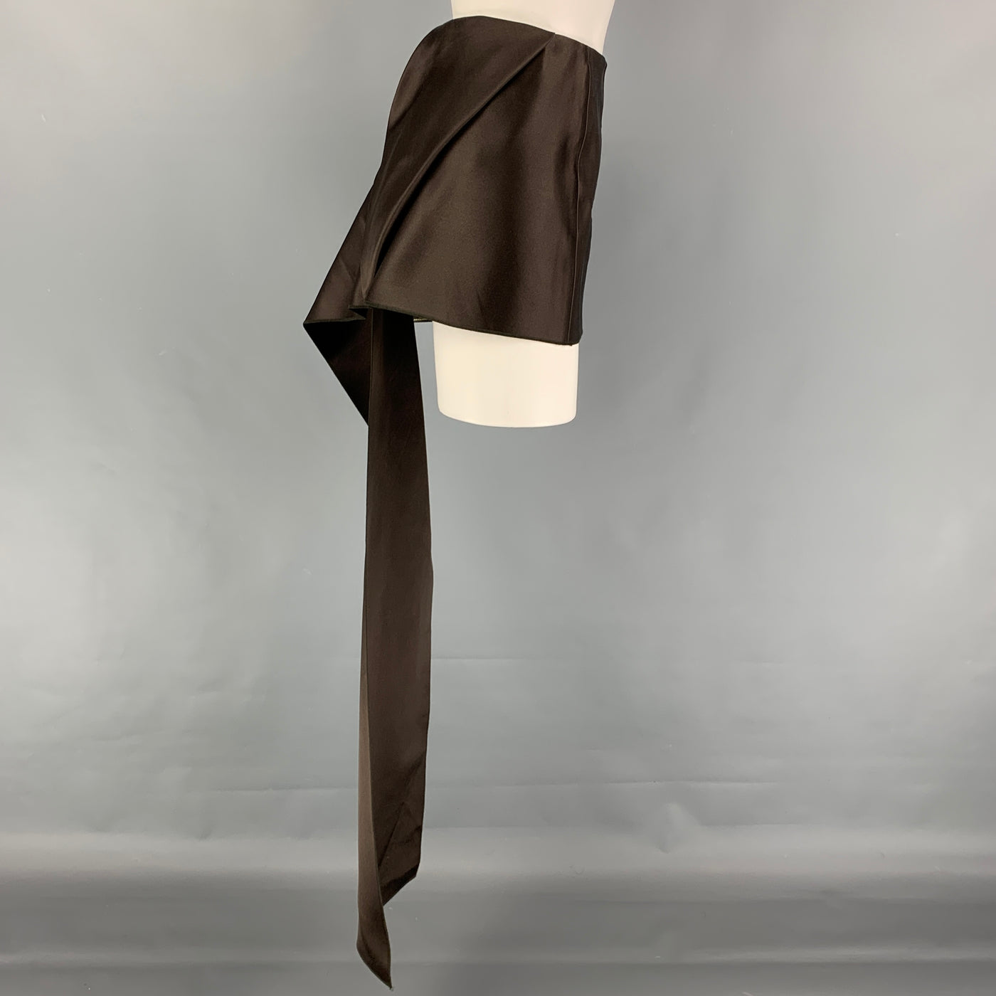 PRADA Size 4 Brown Double Satin Silk Mini Skirt – Sui Generis Designer  Consignment