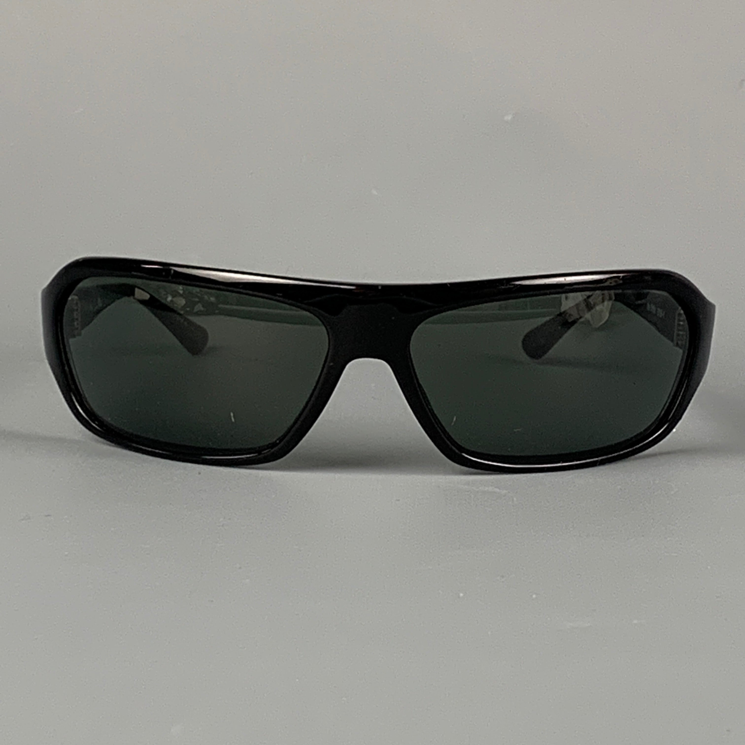 Louis Vuitton Enigme Damier Rectangular Sunglasses Acetate Black