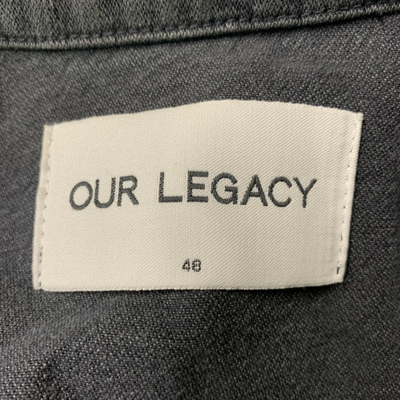 OUR LEGACY Size S Gray Cotton Jacket