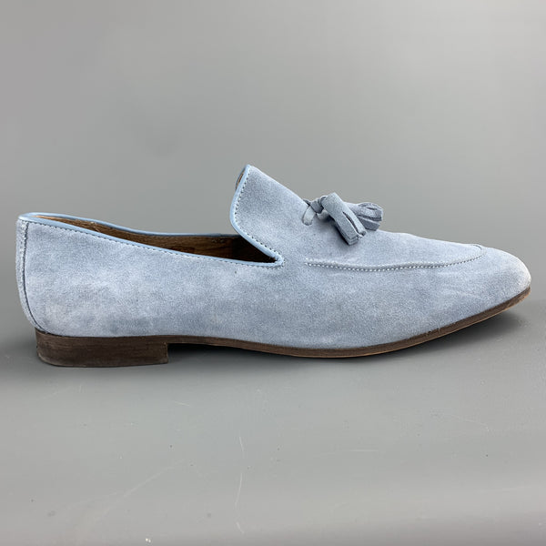 powder blue loafers