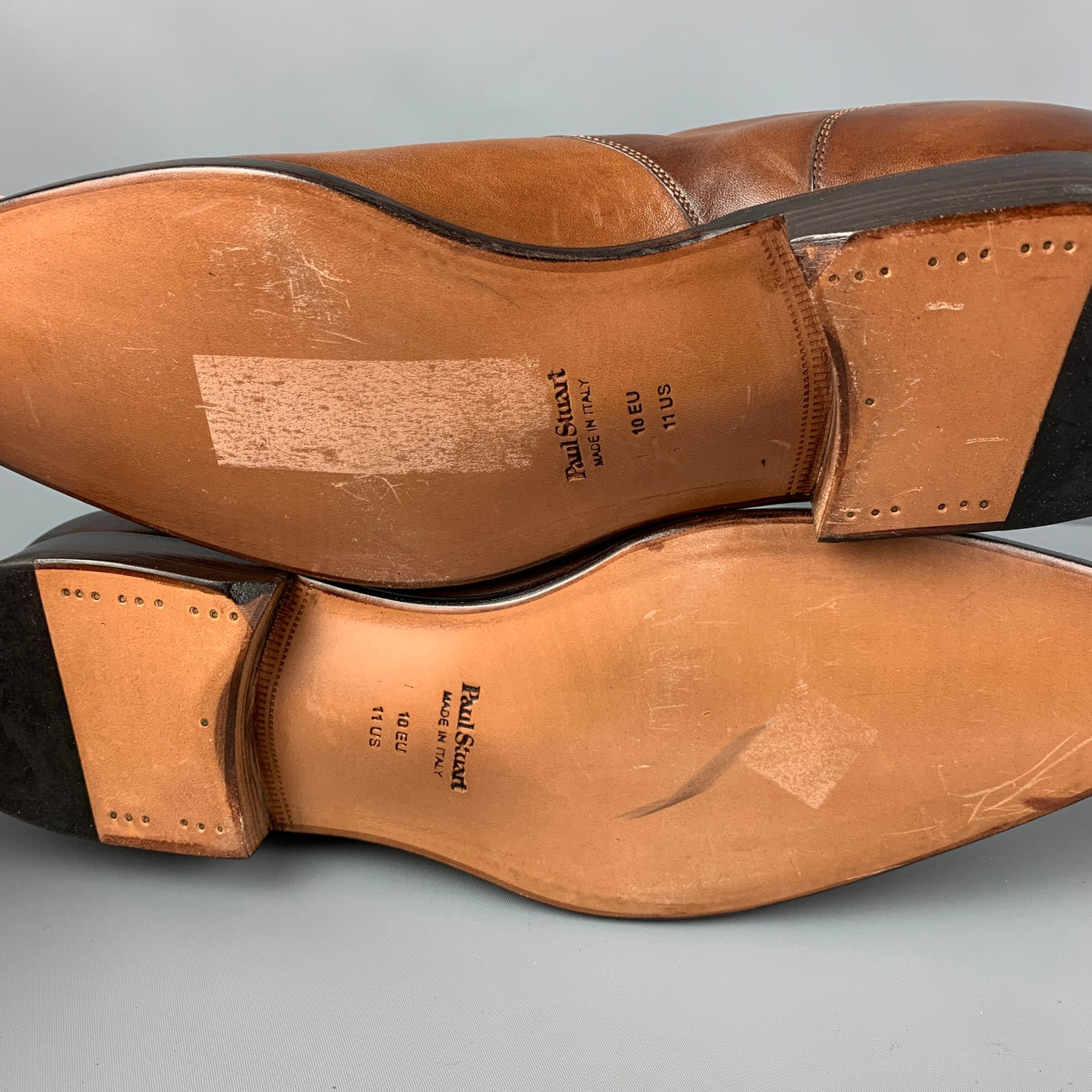 PAUL STUART Size 11 Tan Antique Leather Monk Strap Lace Up Shoes – Sui  Generis Designer Consignment