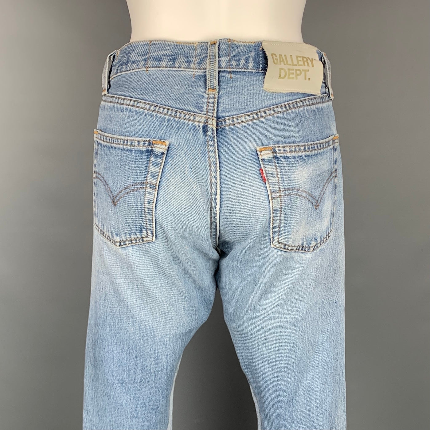 GALLERY DEPT. Size 26 Light Blue Denim Washed Re-Designed Flare Unique –  Sui Generis Designer Consignment