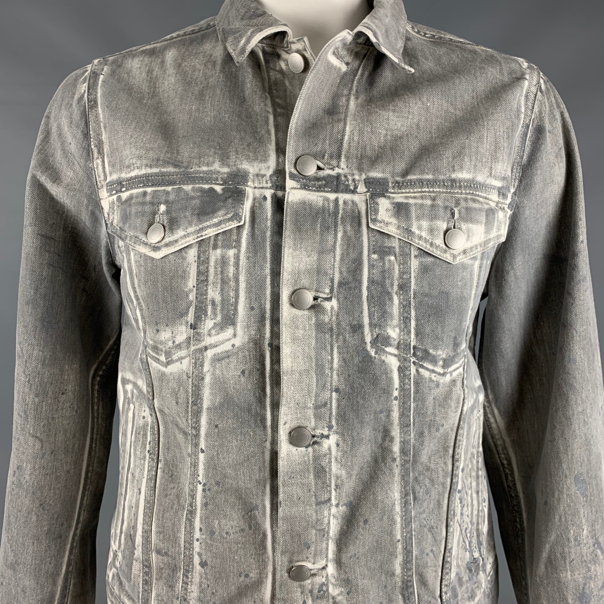 J BRAND Size M Off White Cotton Blend Trucker Jacket – Sui Generis Designer  Consignment