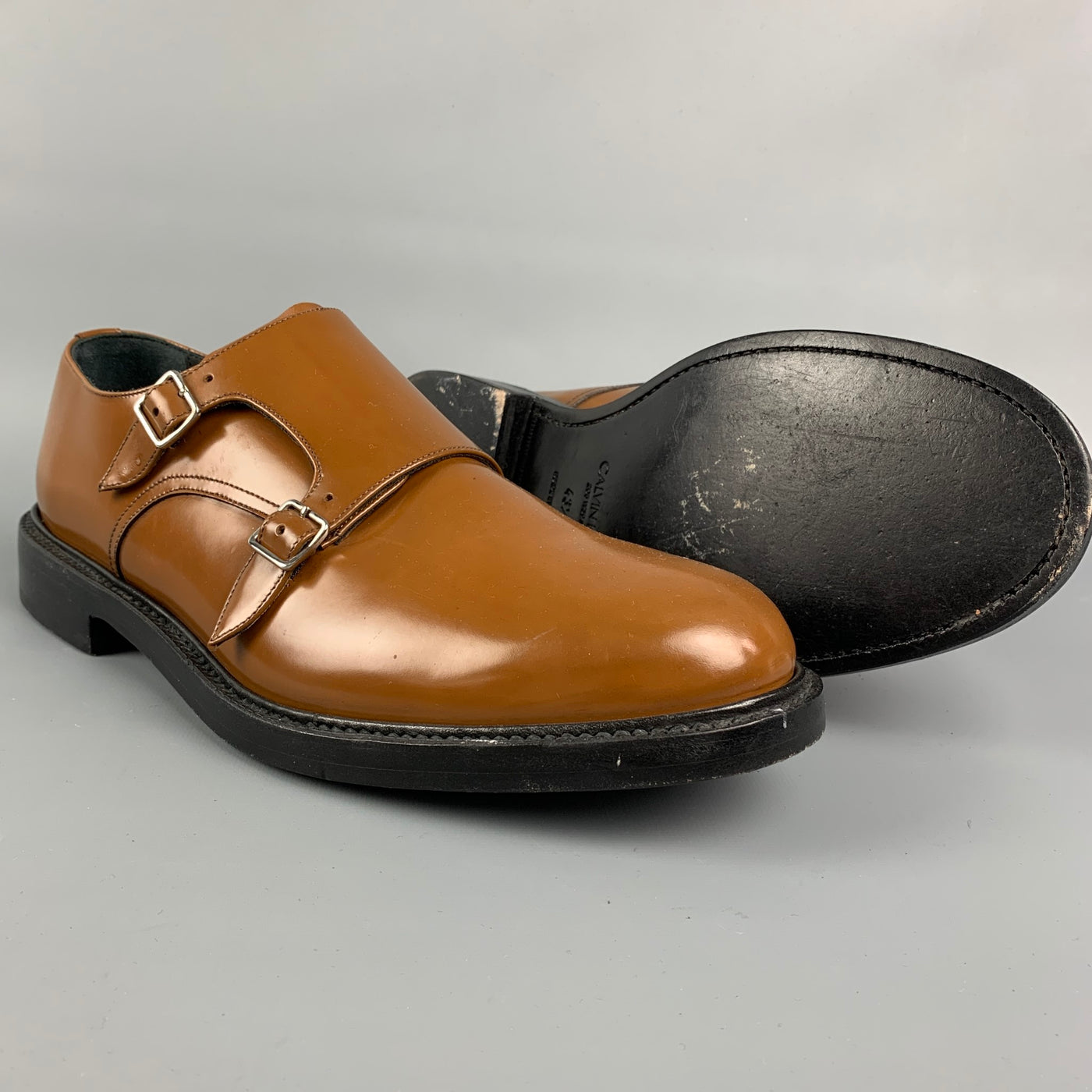 Zorg Klagen Smaak CALVIN KLEIN 205W39NYC Size 10.5 Brown Leather Double Monk Strap Loafers –  Sui Generis Designer Consignment