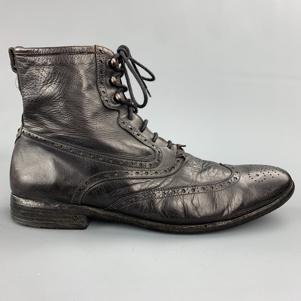 leather wingtip boots