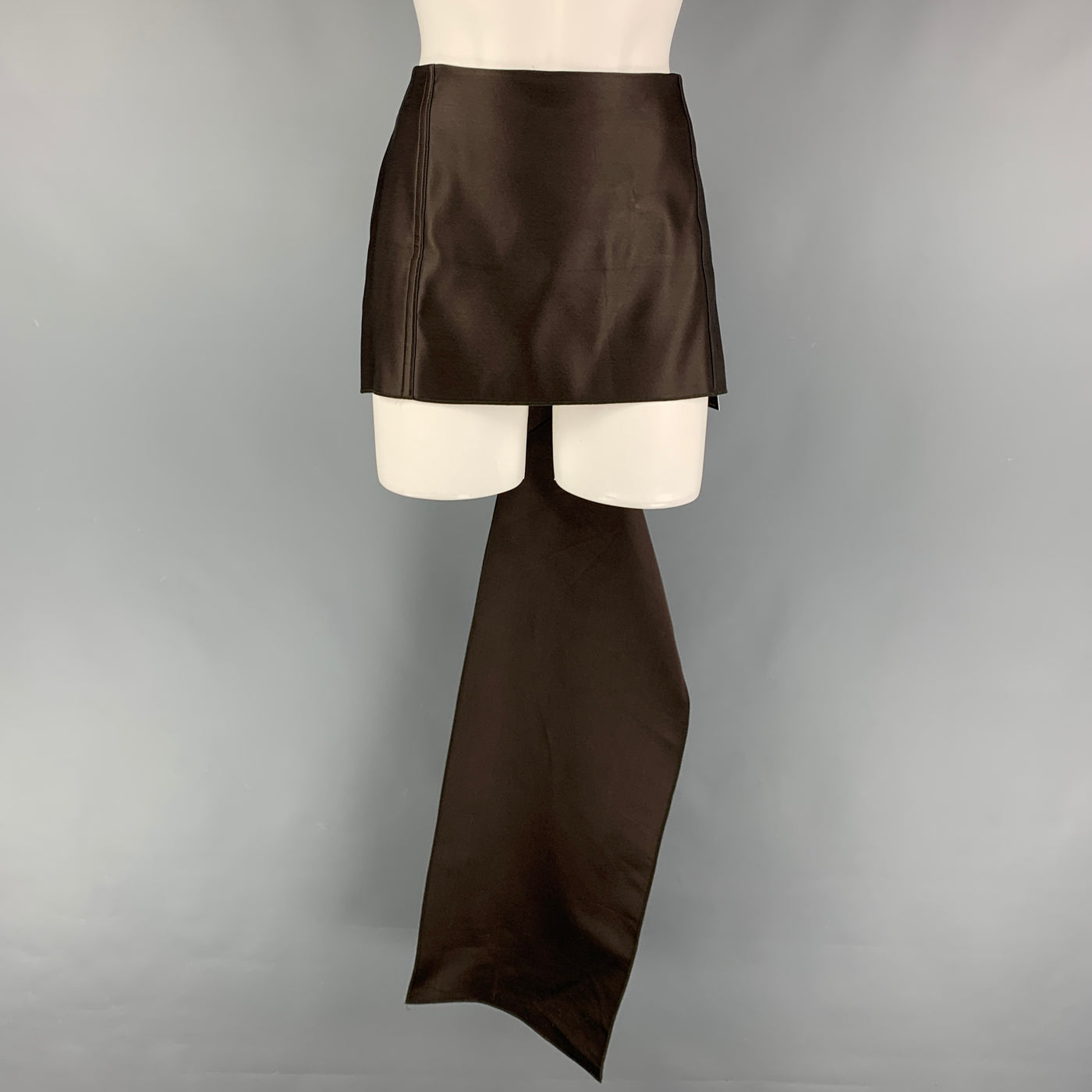 PRADA Size 4 Brown Double Satin Silk Mini Skirt – Sui Generis Designer  Consignment