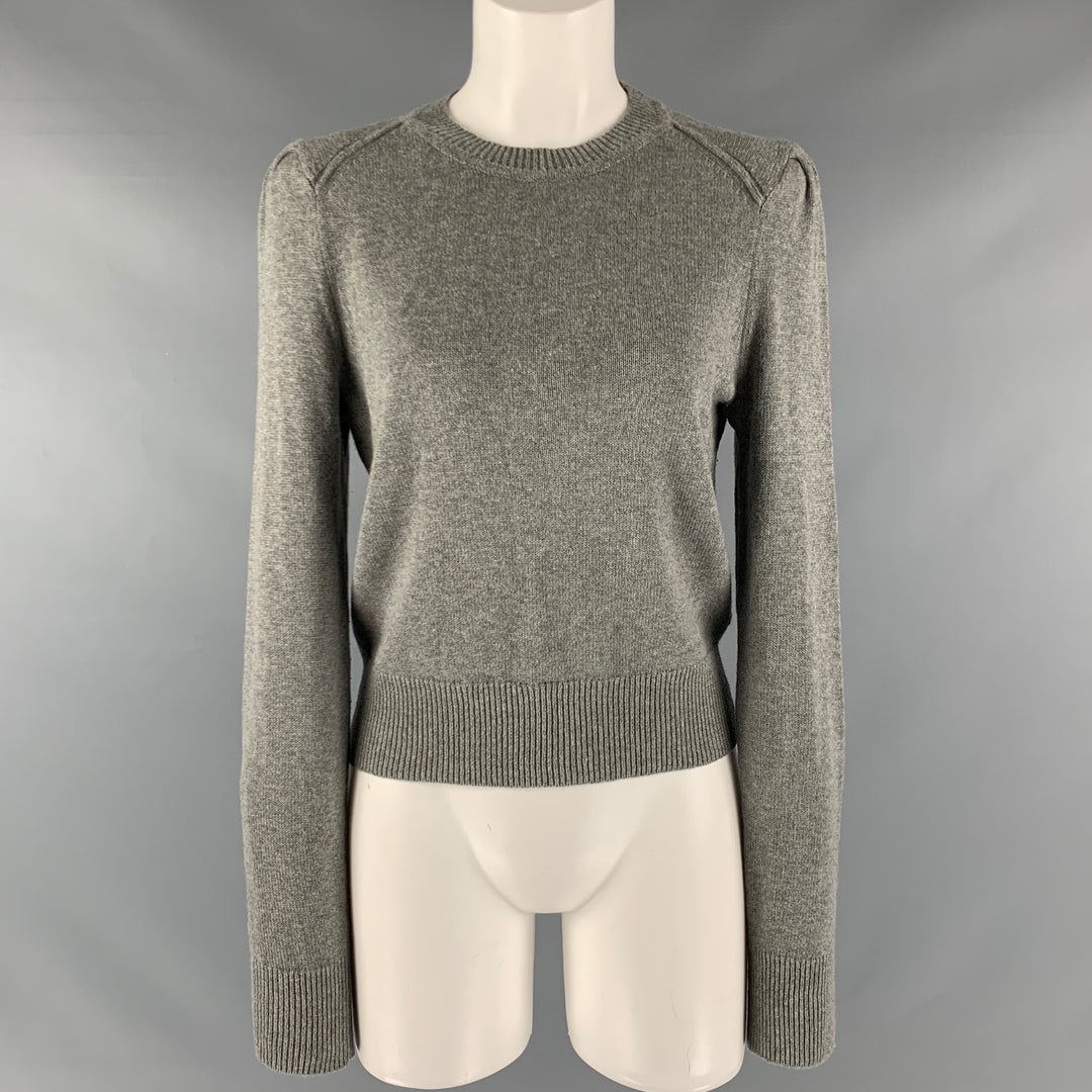 LOUIS VUITTON Size M Navy Grey Knitted Crew-Neck Sweater – Sui Generis  Designer Consignment