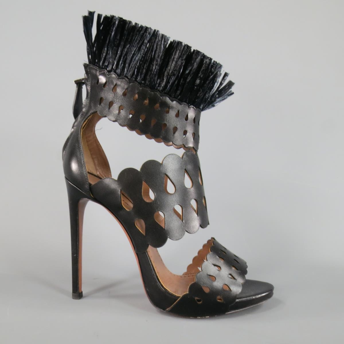 leather fringe sandals