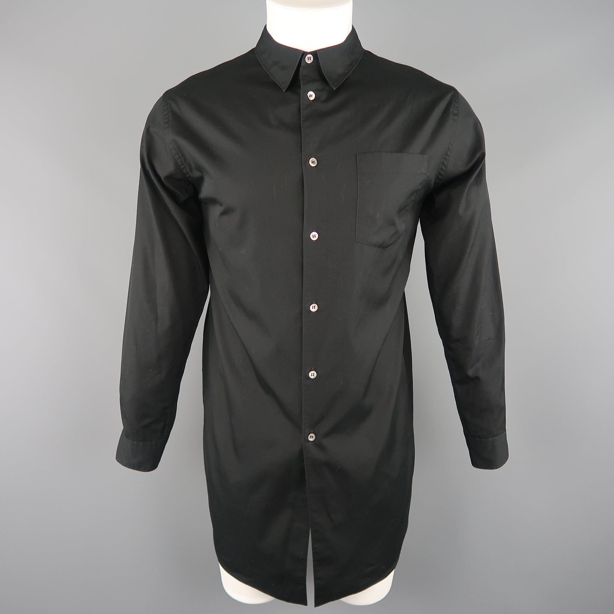 comme des garcons black button up