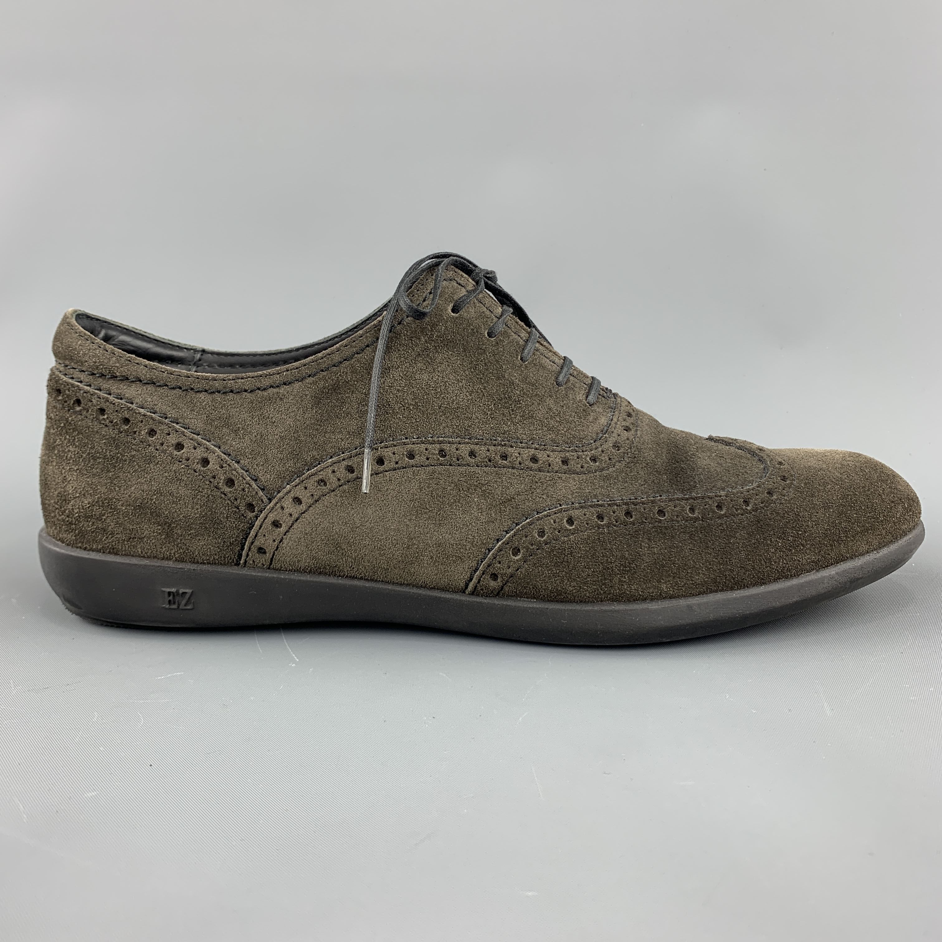 grey suede wingtips