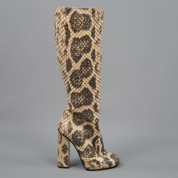 python knee boots