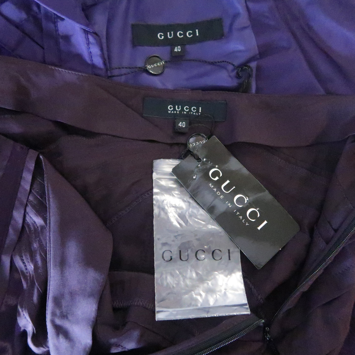 GUCCI by TOM FORD 4 Purple Silk Velvet Panel 2004 Final Collection Ski –  Sui Generis Designer Consignment