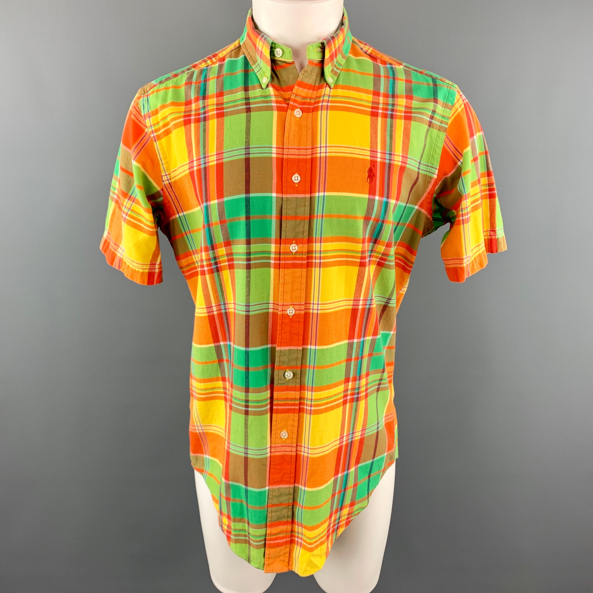 multi color ralph lauren button up