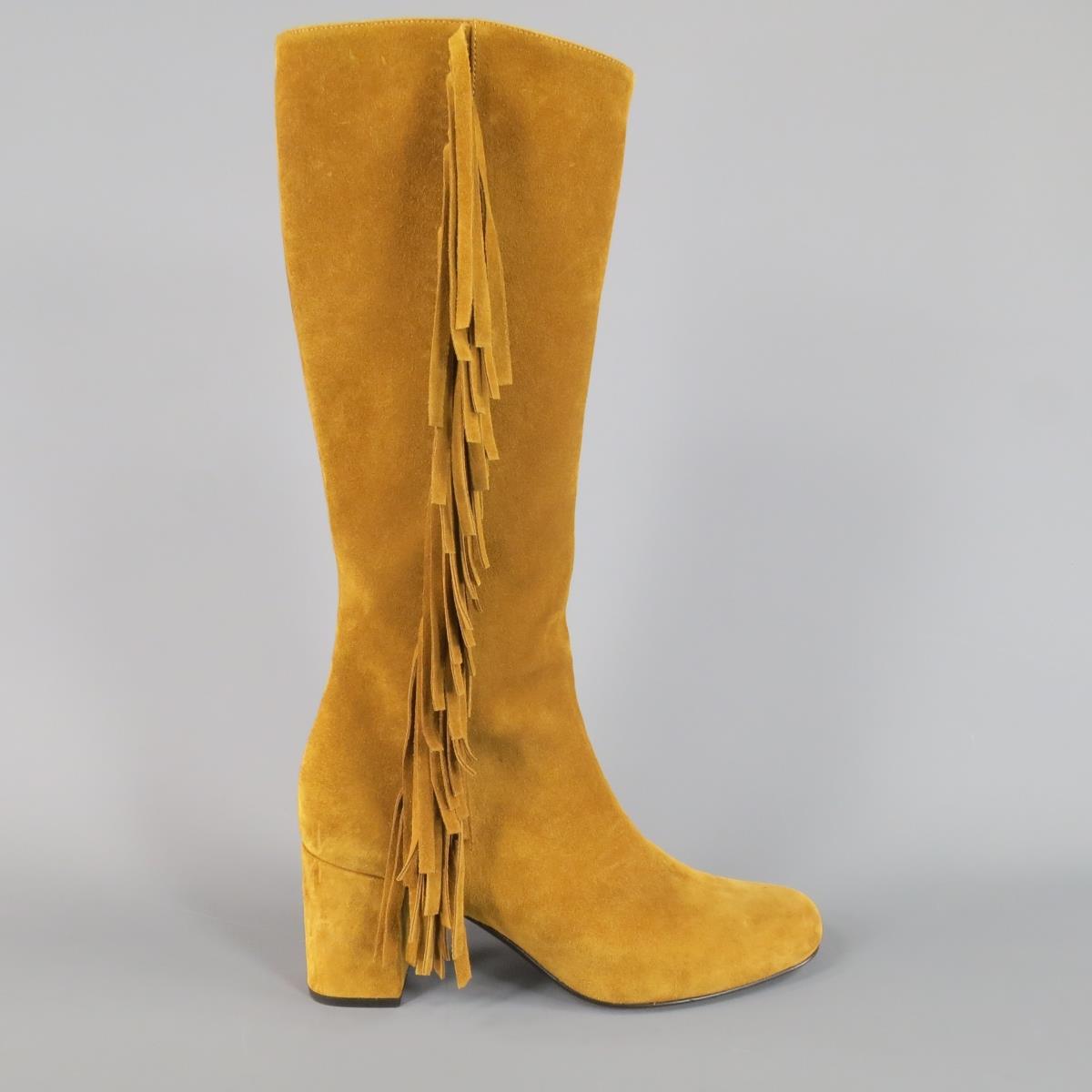 fringe knee boots