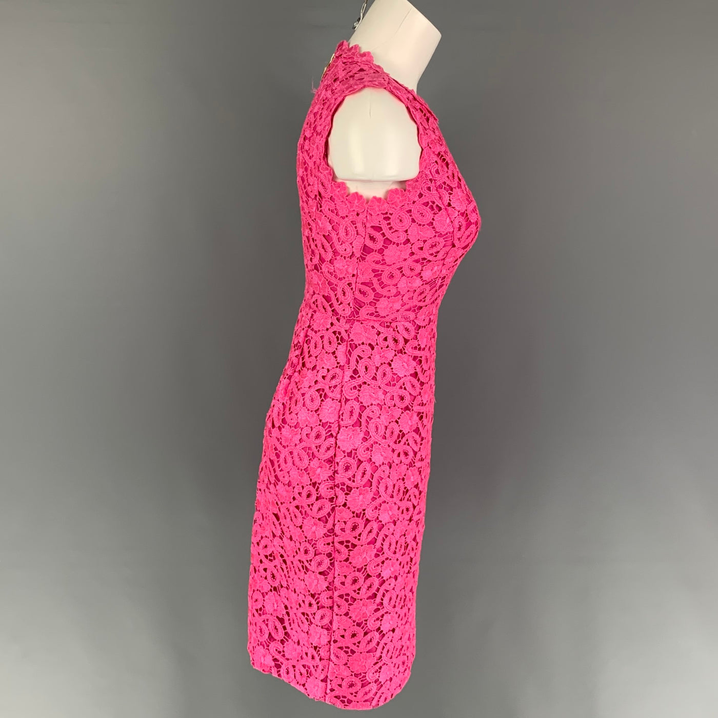 KATE SPADE Size XS Pink Polyester Lace Shift Dress – Sui Generis Designer  Consignment