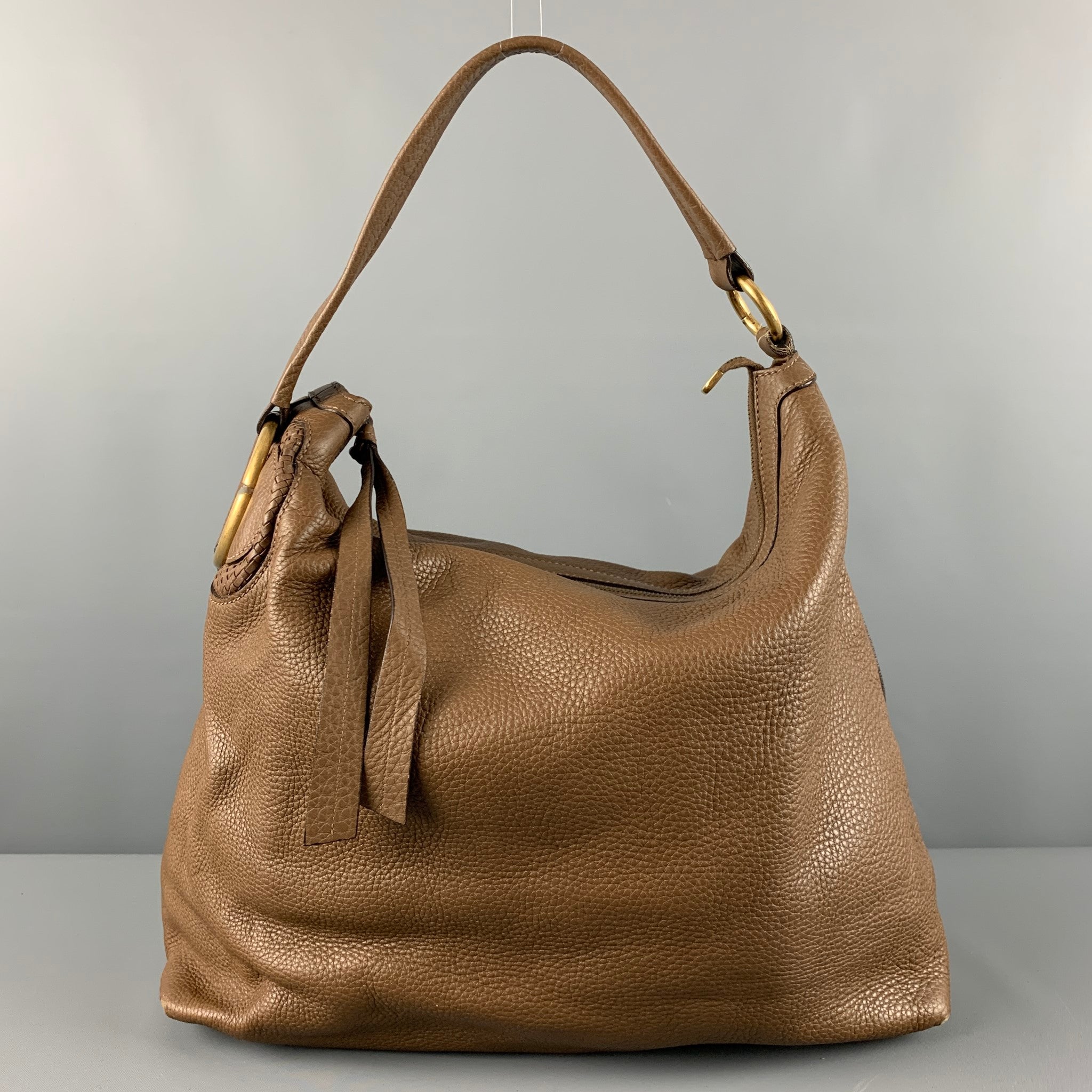 BLOOMINGDALE'S Brown Textured Leather Portfolio Handbag & Leather Goods –  Sui Generis Designer Consignment