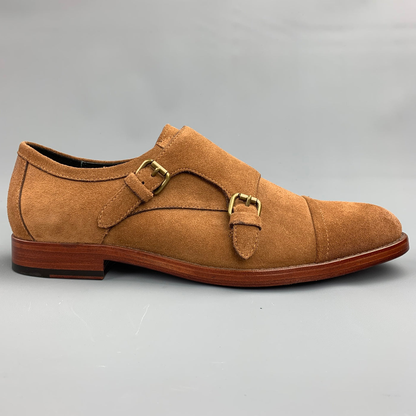 COACH Size 11 Tan Suede Double Monk Strap Loafers – Sui Generis Designer  Consignment