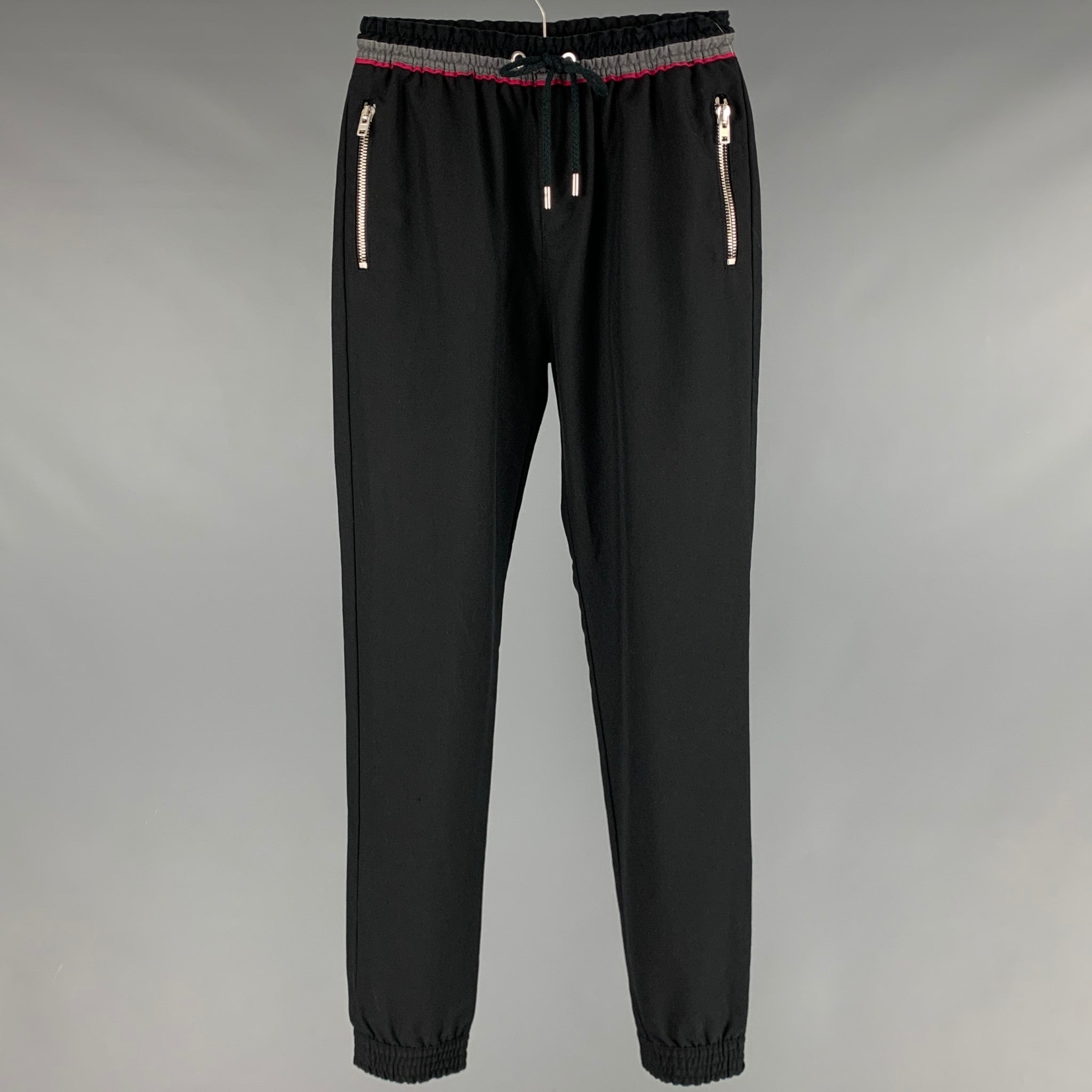 Givenchy // Black Ankle Zip Tapered Jogger – VSP Consignment