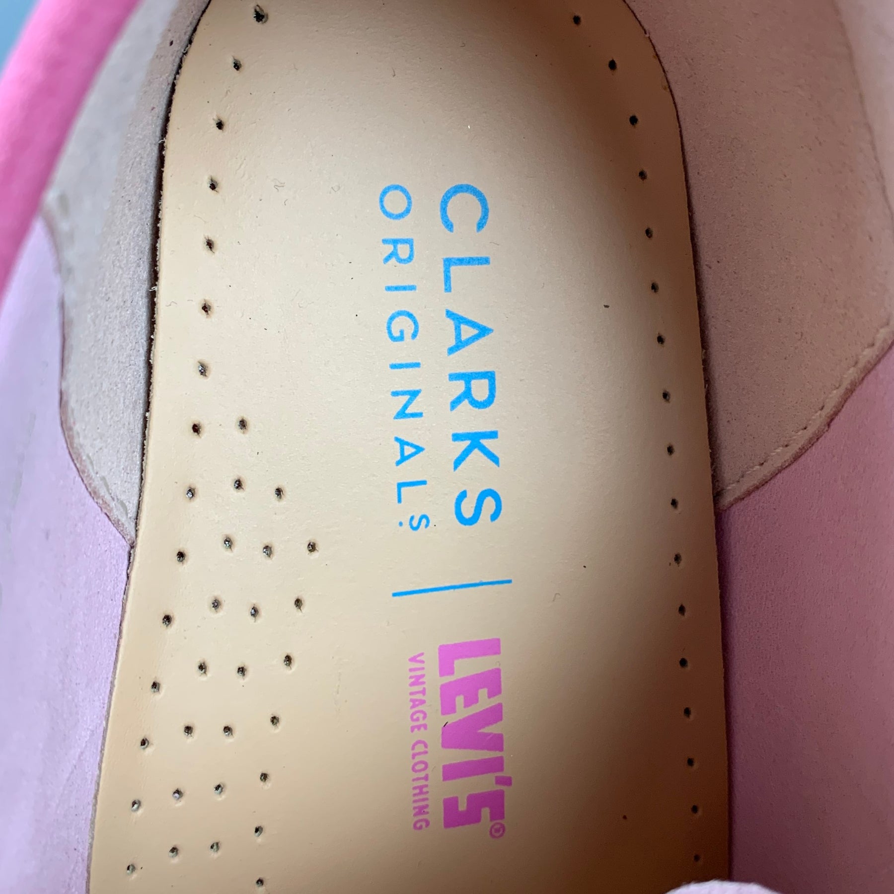 CLARKS x LEVI'S VINTAGE Size 11 Pink Suede Desert Lace Up Shoes