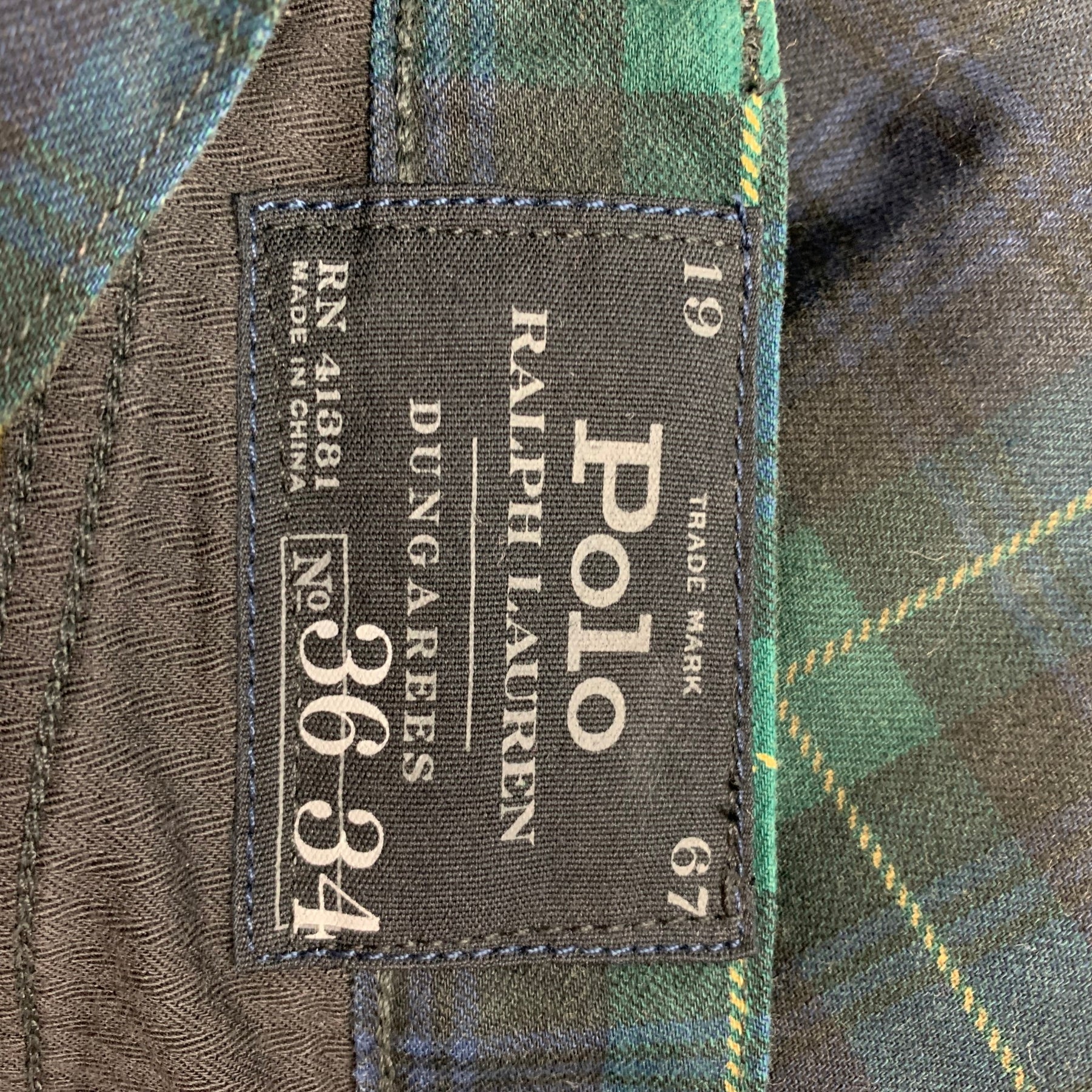 POLO by RALPH LAUREN Size 36 Green Navy Blackwatch Plaid Cotton Casual  Pants – Sui Generis Designer Consignment