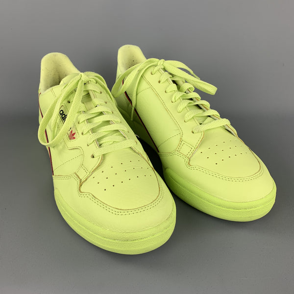 neon green designer sneakers