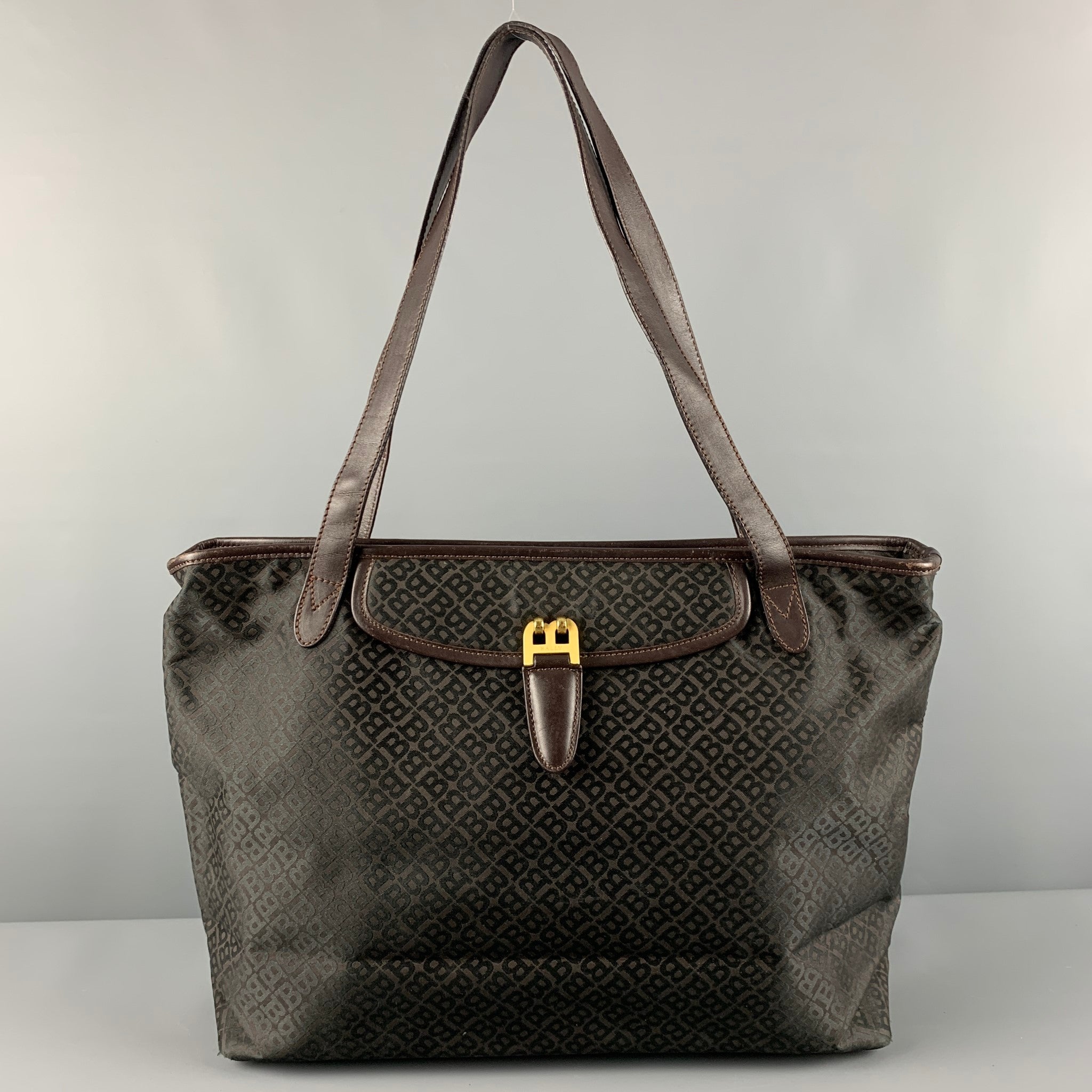 FAURE' LE PAGE Grey Black Coated Canvas Tote Bag – Sui Generis Designer  Consignment