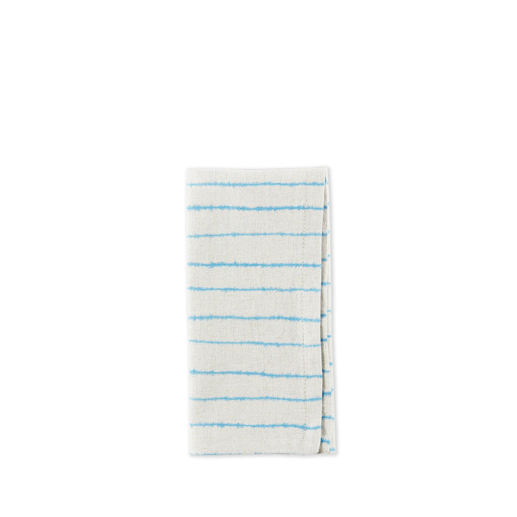 Linen Lines Napkin in Bright Blue