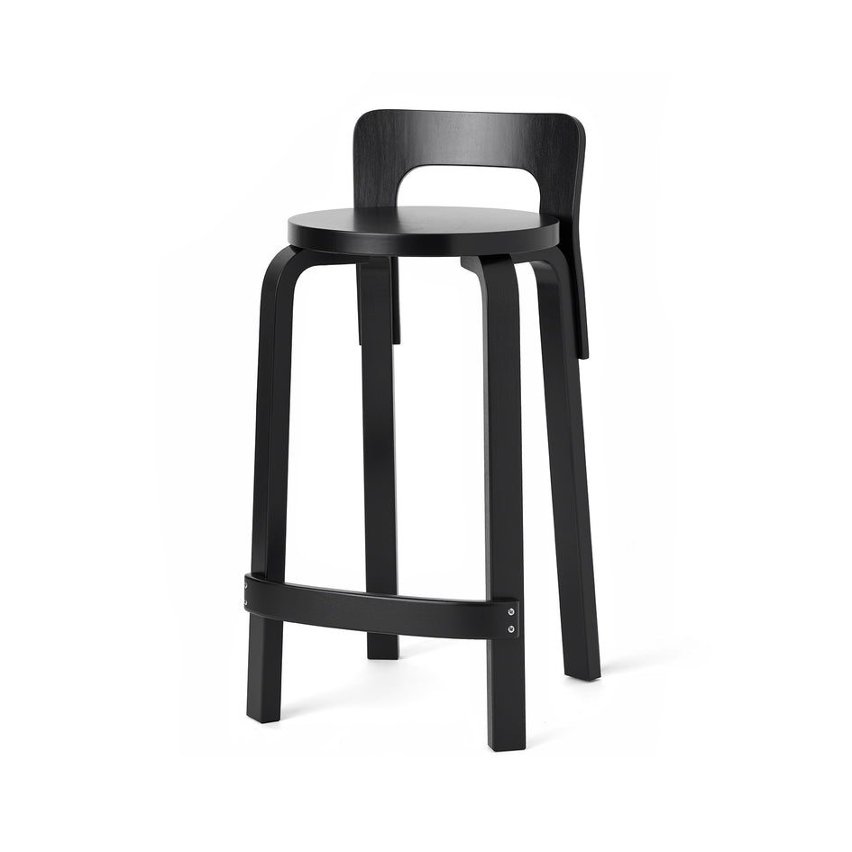 Artek High Chair K65 In Black Heath Ceramics