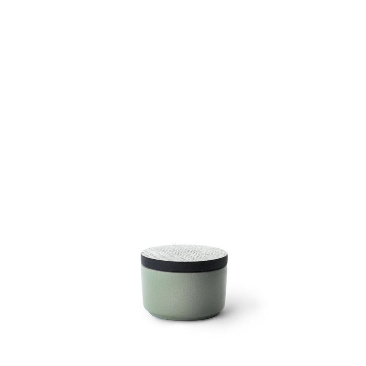 Mini Container with Oxidized Lid in Penny Green