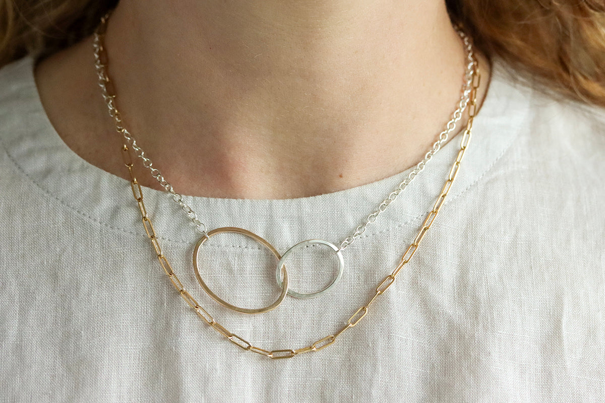 Lulu and Infinity Landscape Necklaces