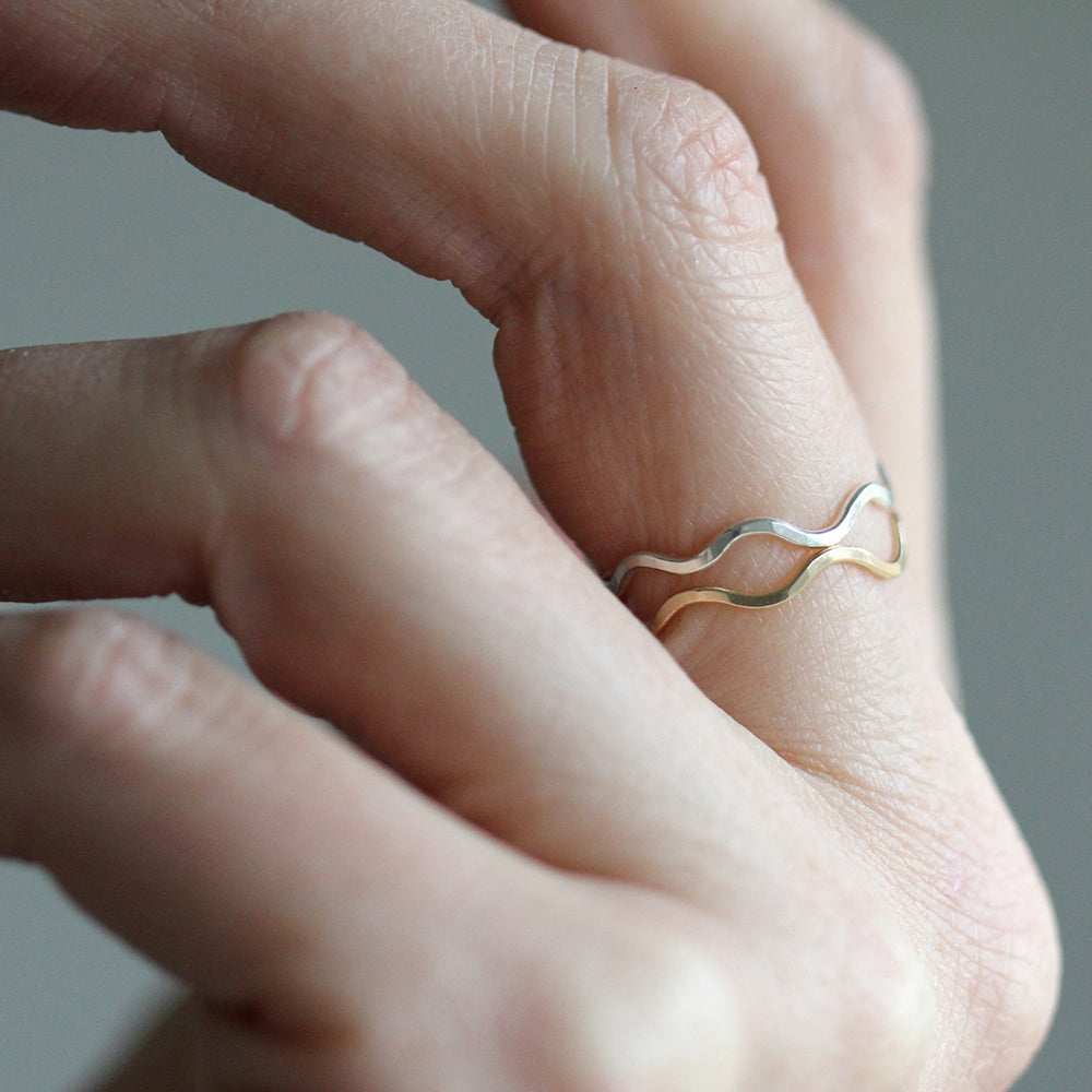 Rebecca Haas Jewelry - Wave Ring Set