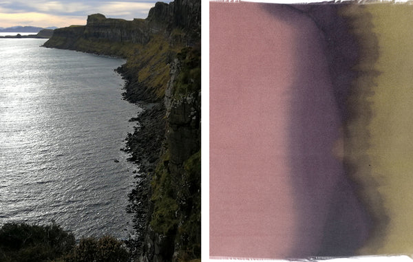 Highland landscape and natural dye