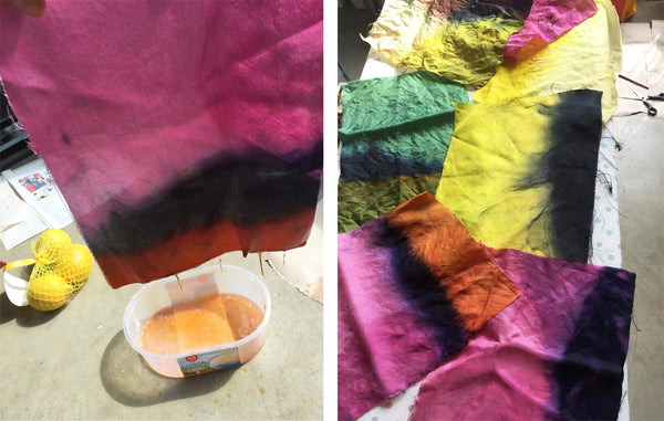 Dip dye with natural dyes